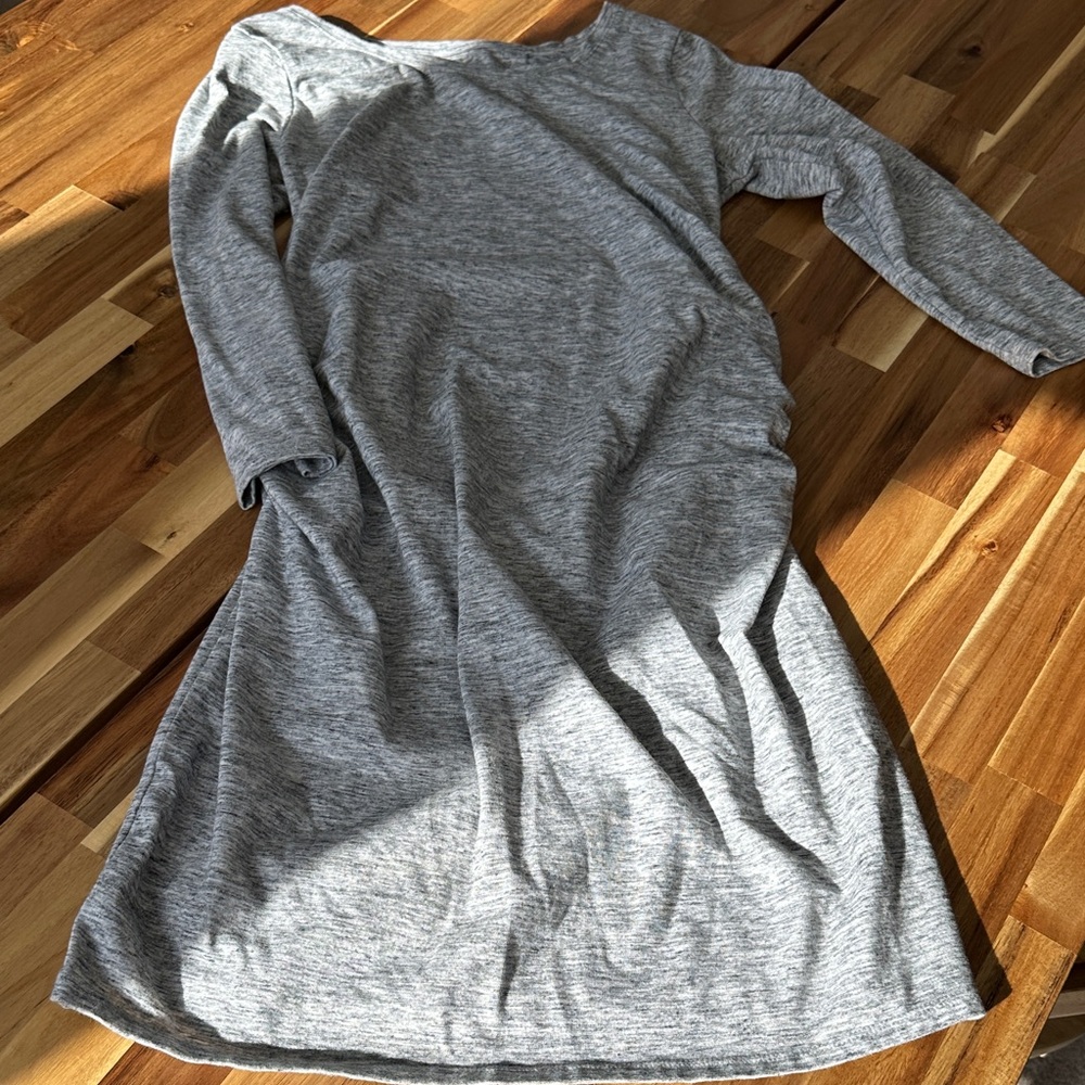 Liz Lange Heather Gray Long Sleeve Dress
